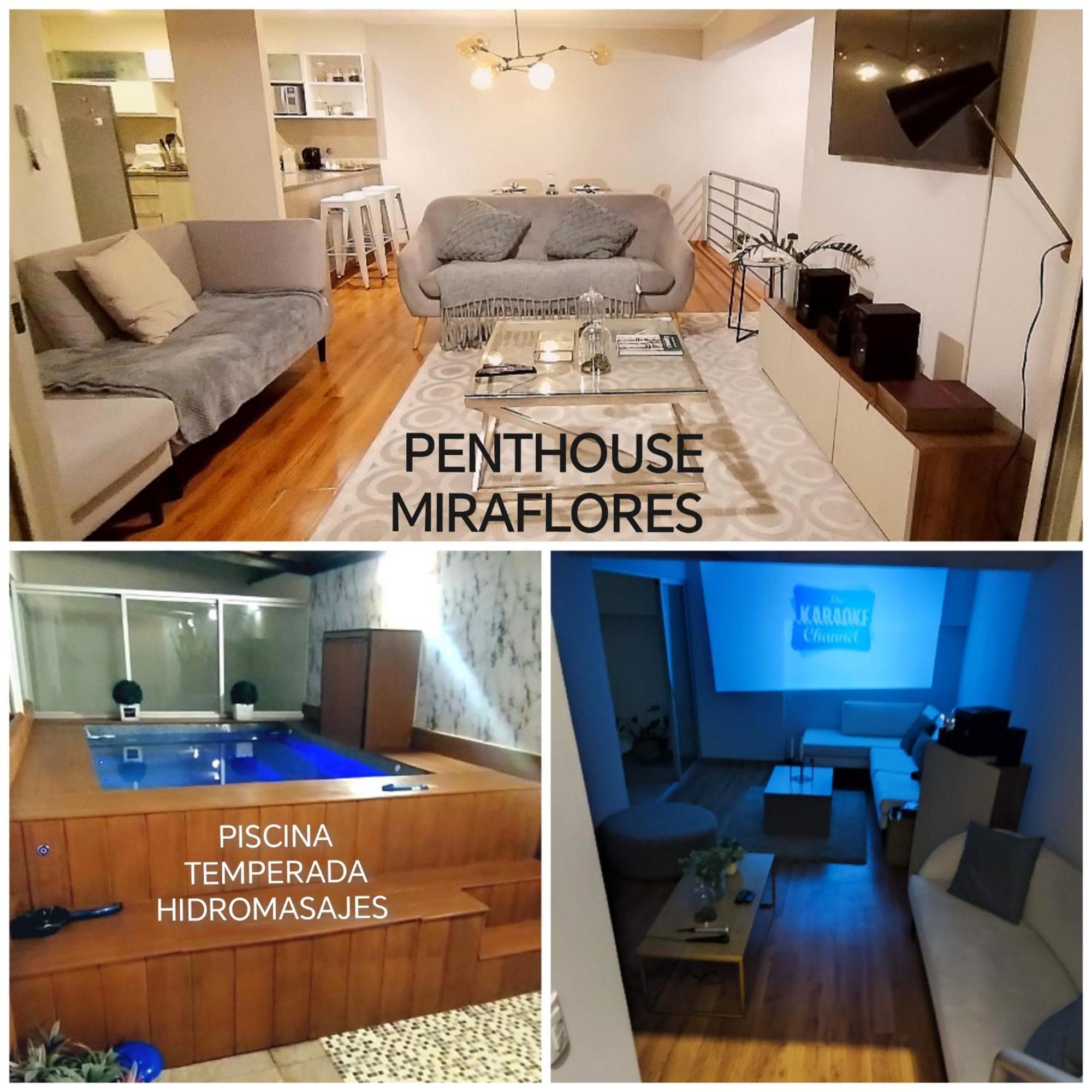 Apartamento Penthouse Con Calefaccion Piscina Temperada Miraflores Lima